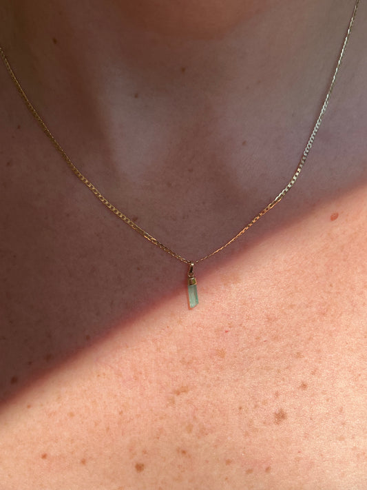 Collar Esmeralda Cruda