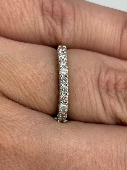 Churumbela Combinada Diamantes Rosas .30 cts