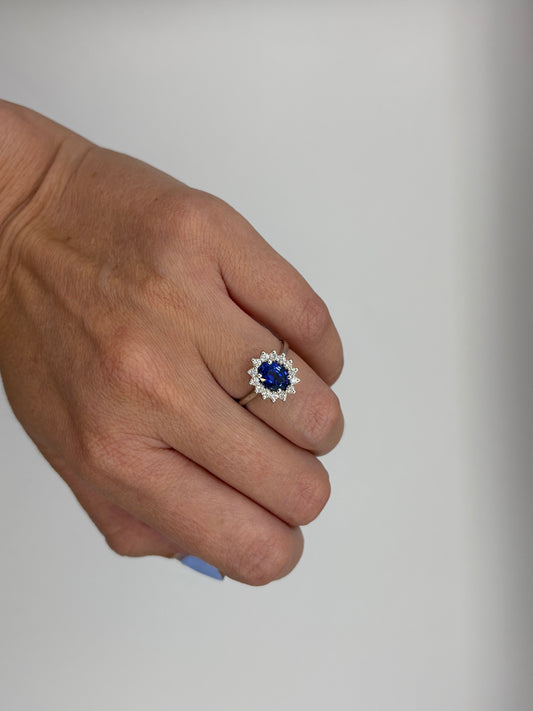 Anillo Diana Zafiro Mediano