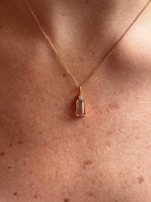 Collar Turmalina Sandía