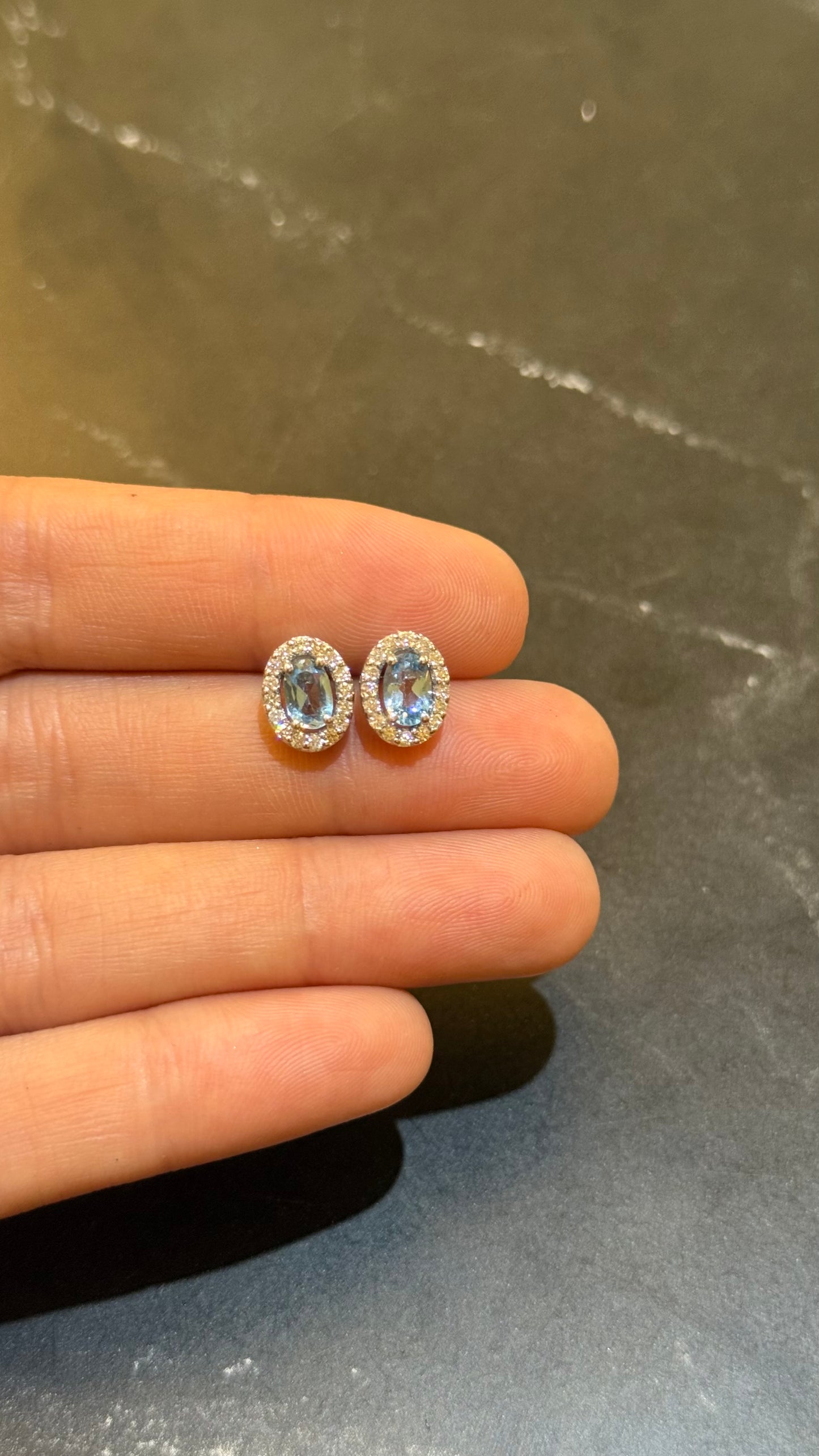 Aretes Giordana Aguamarina