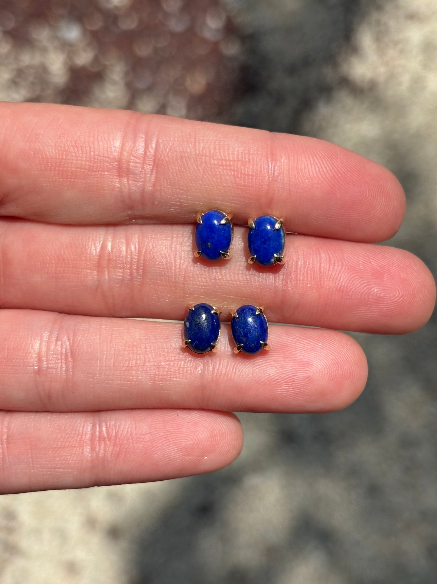 Aretes Lapislázuli