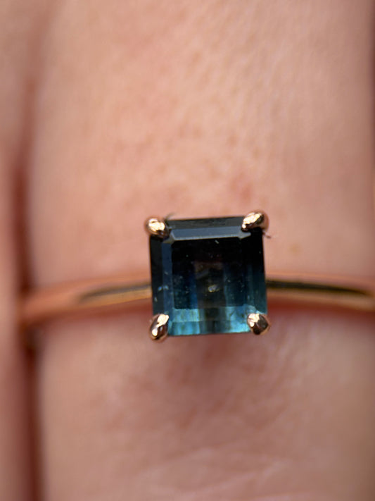 Anillo Turmalina Bicolor