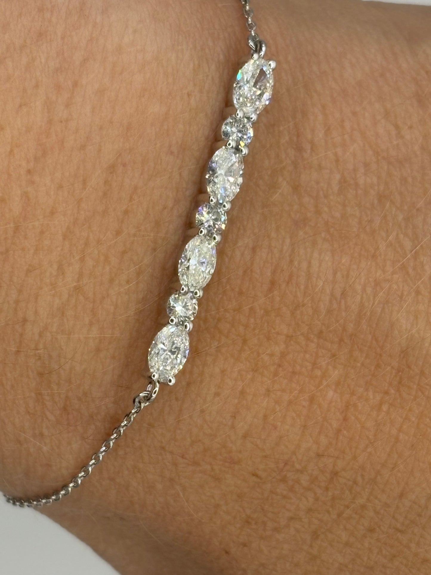 Pulsera Diamantes Ovales