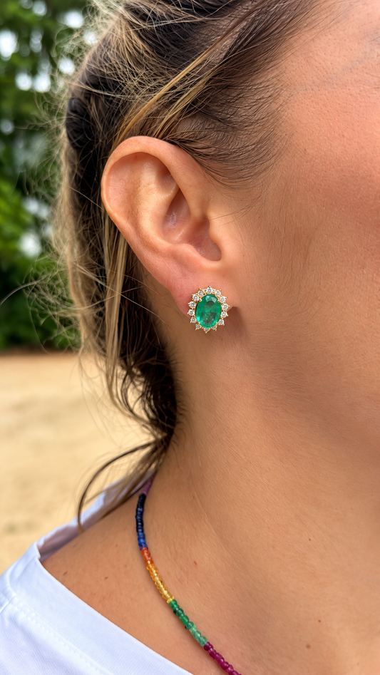 Aretes Diana Esmeralda
