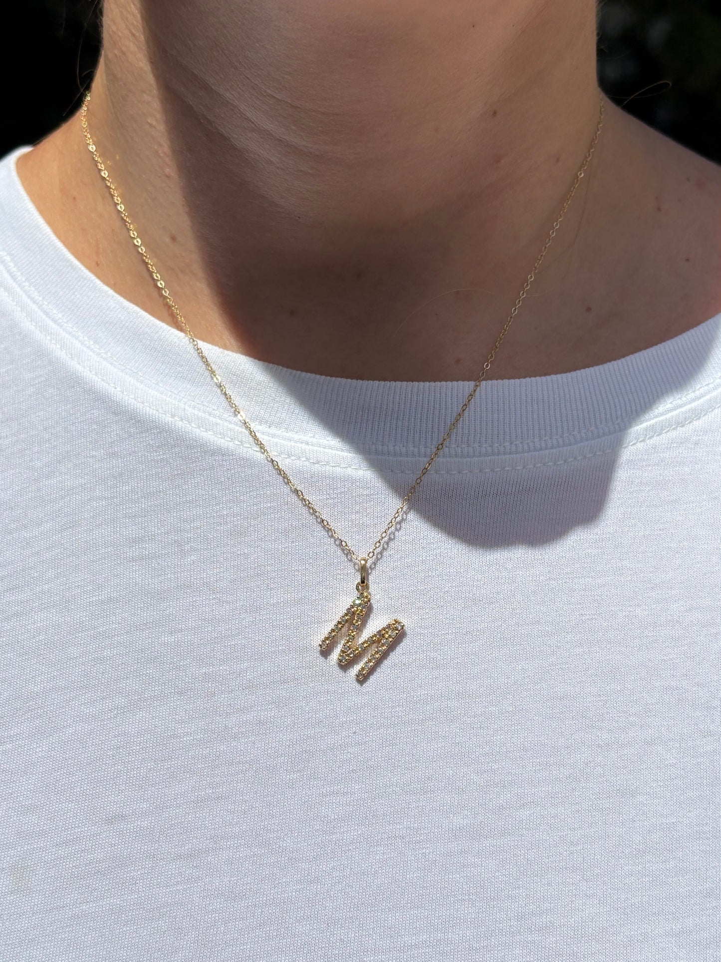 Collar Inicial de Diamantes