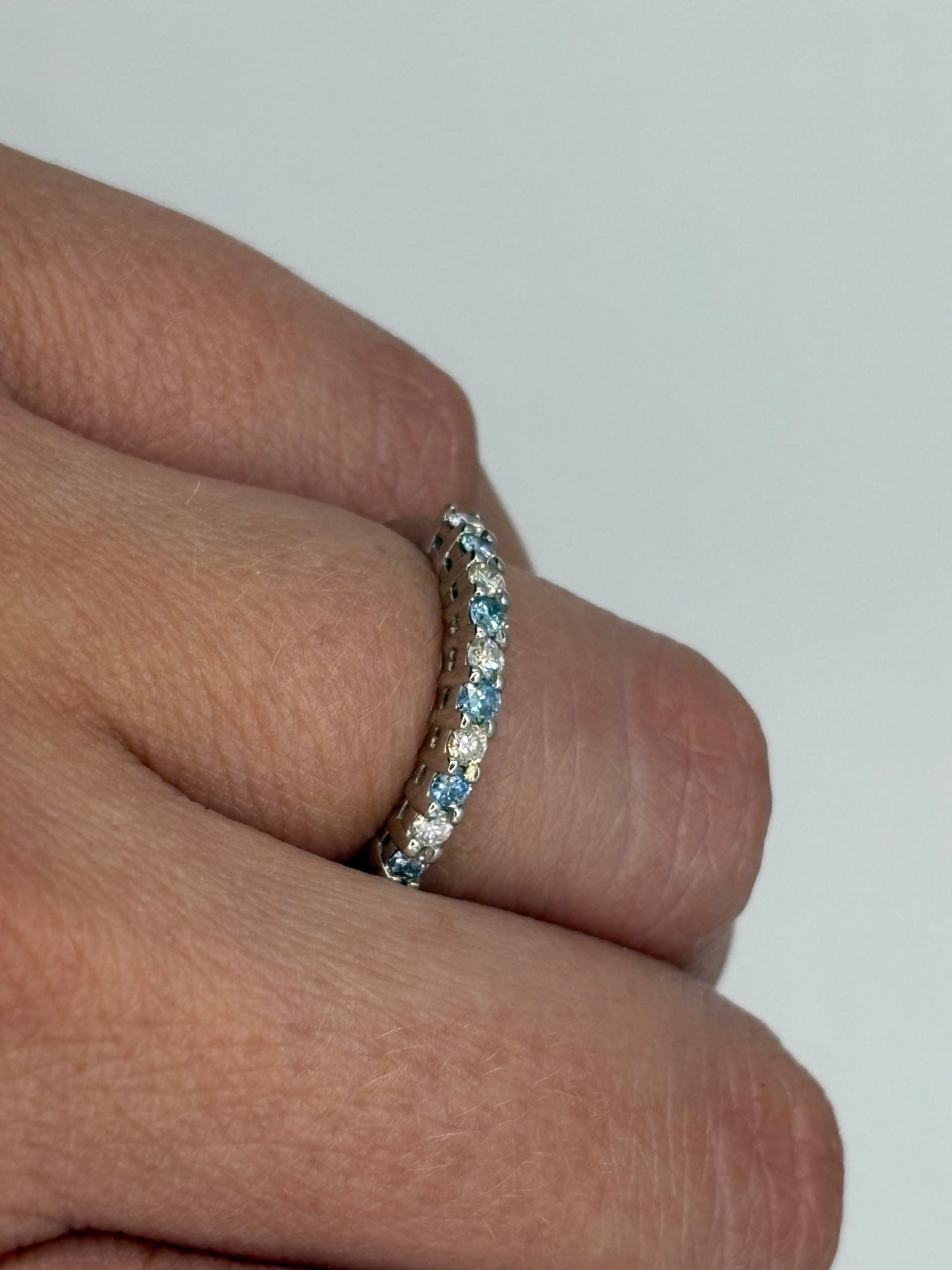 Churumbela Combinada Diamantes Azules .30 cts