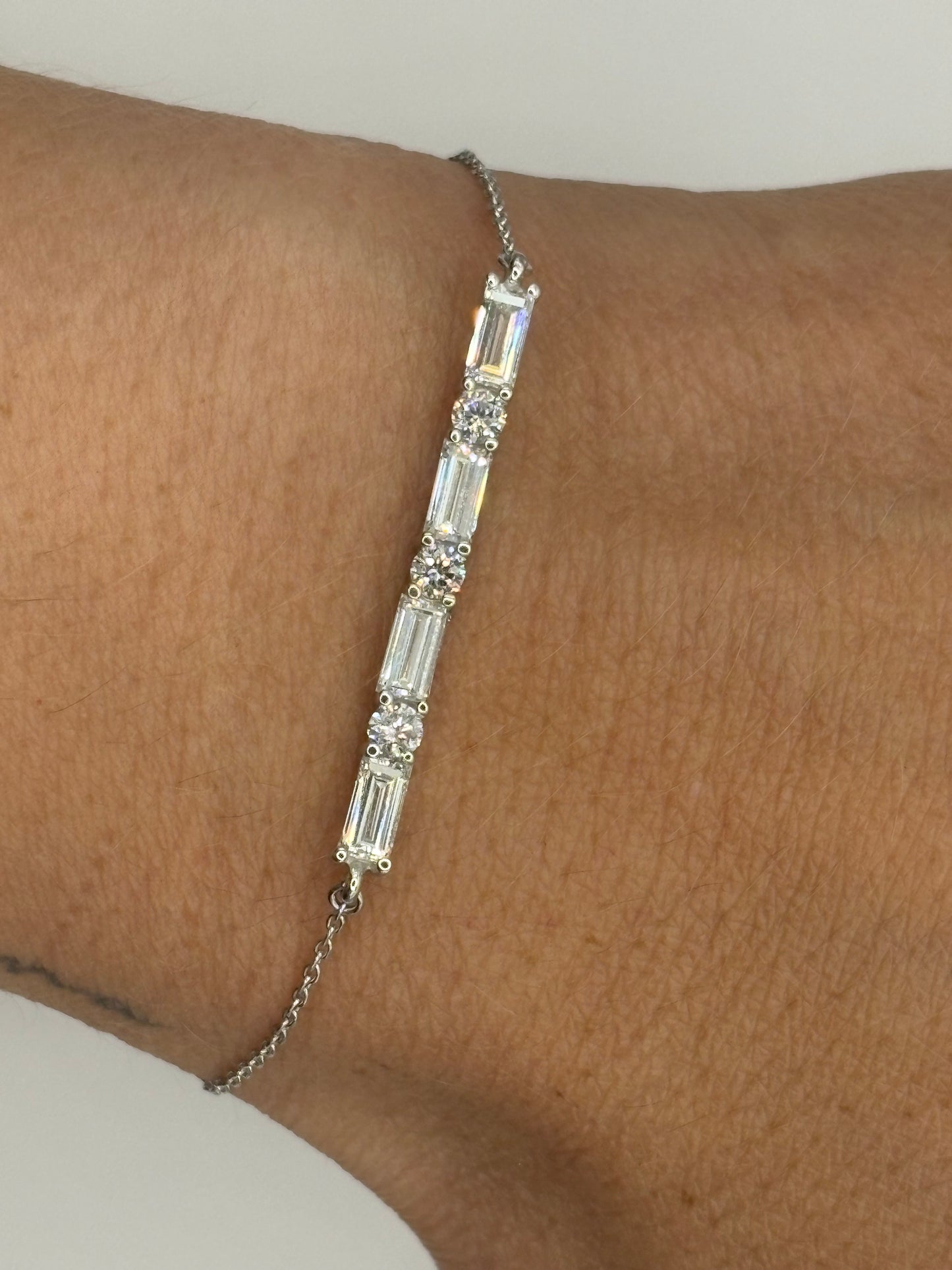 Pulsera Diamantes Baguette