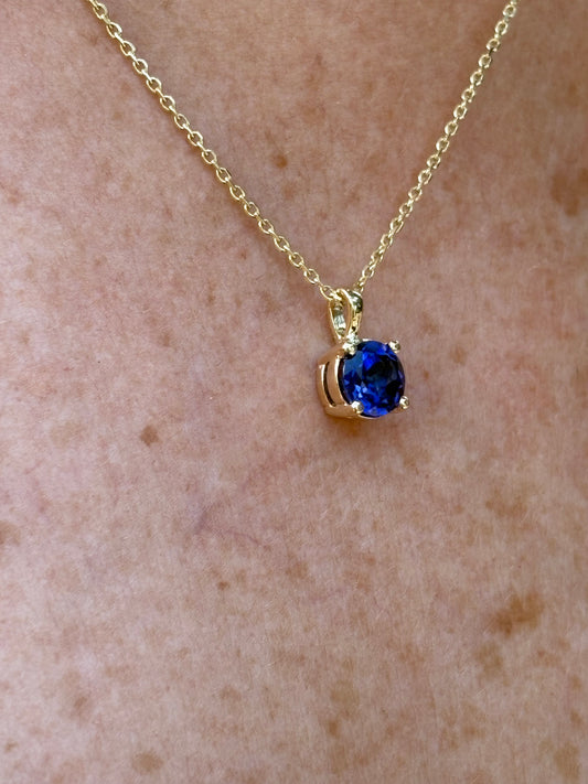 Collar Zafiro Redondo