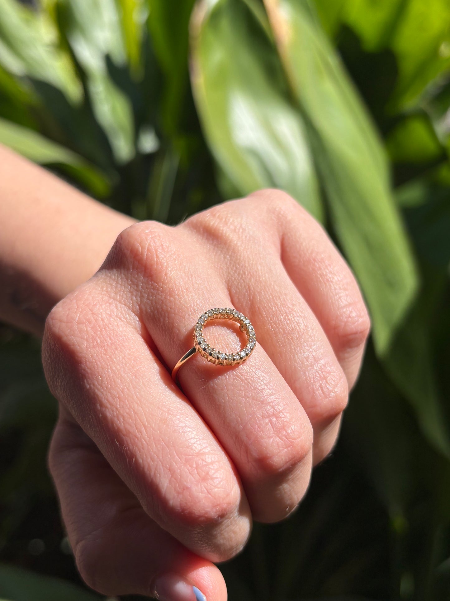 Anillo Círculo de Diamantes