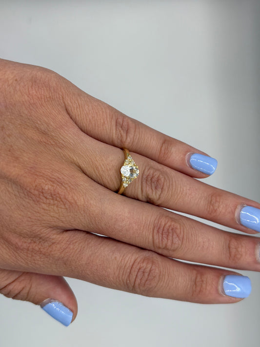 Anillo Lorenza Aguamarina