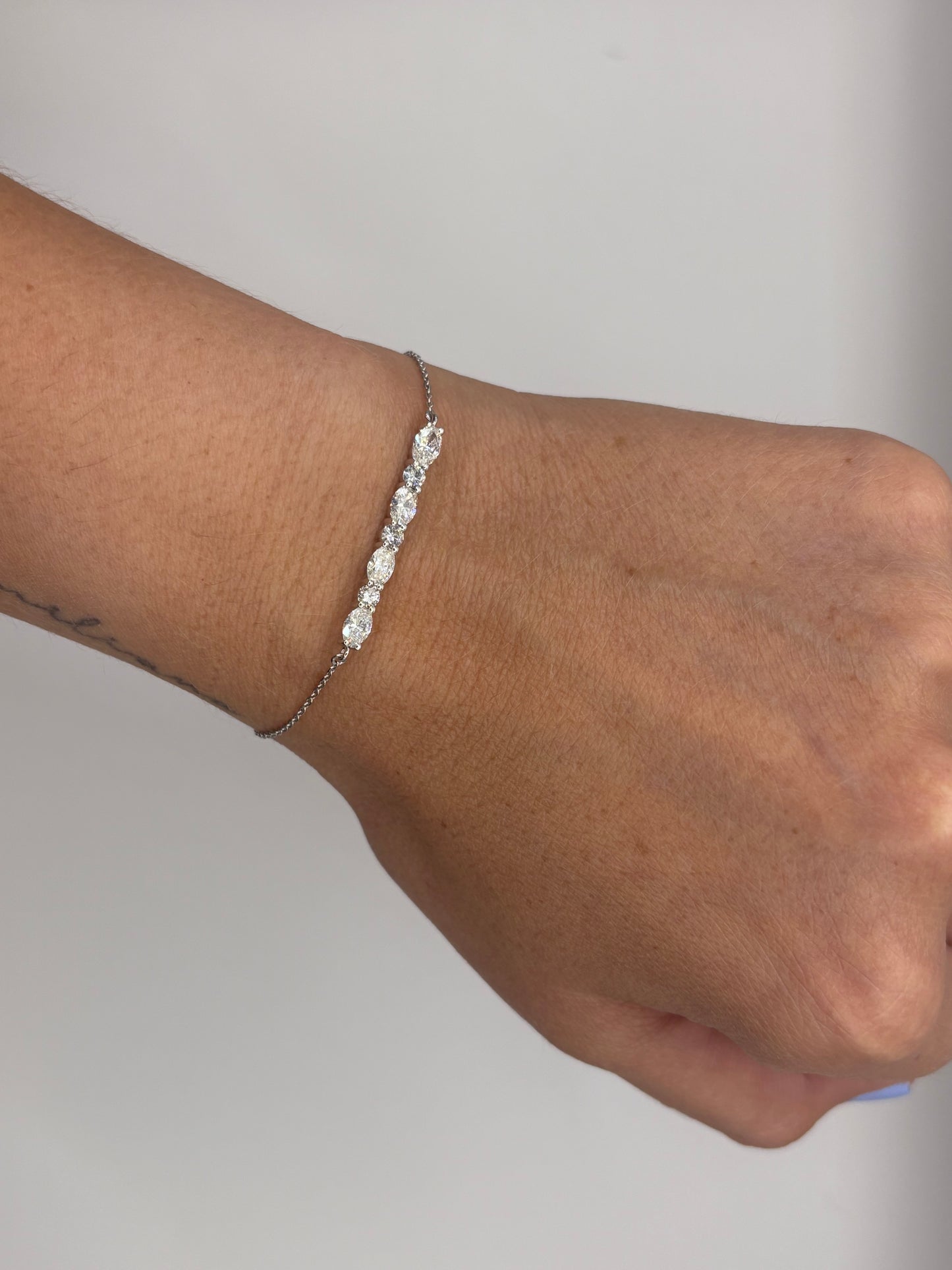 Pulsera Diamantes Ovales