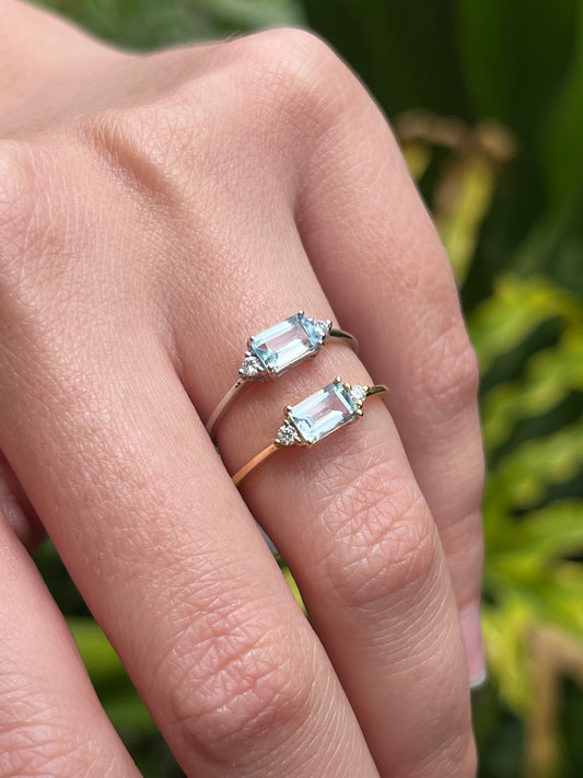 Aguamarina Baguette Horizontal