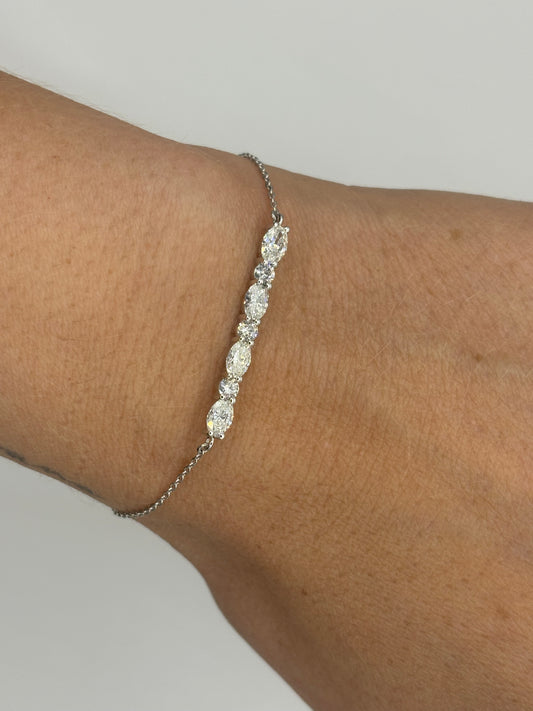 Pulsera Diamantes Ovales