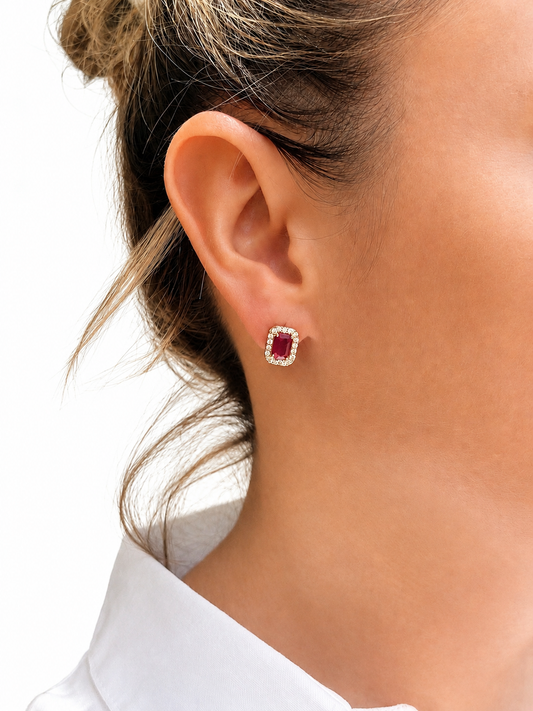 Aretes Giordana corte Esmeralda