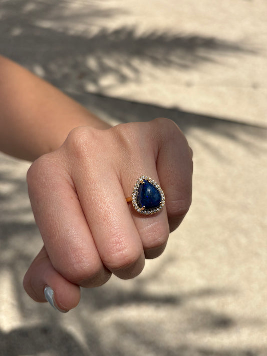 Anillo Opalo Australiano