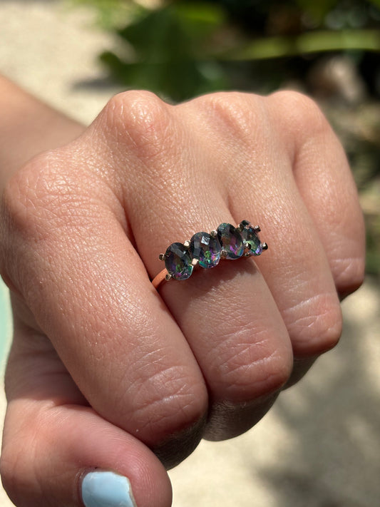 Anillo Topacios Místicos