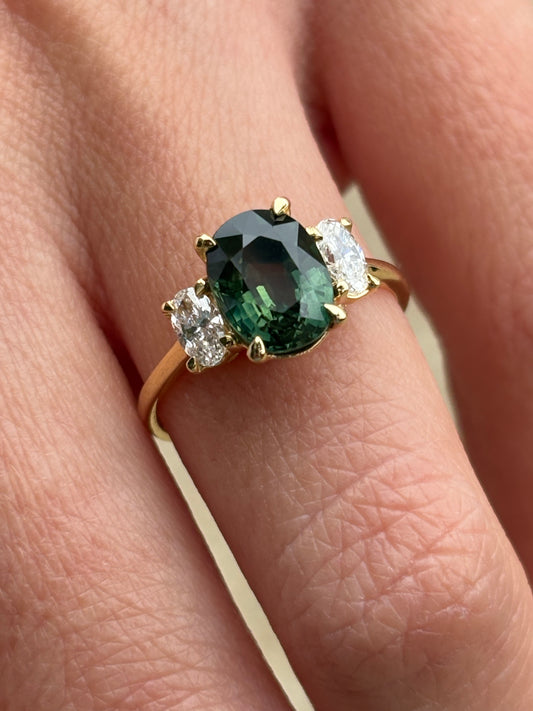 Anillo Zafiro Verde
