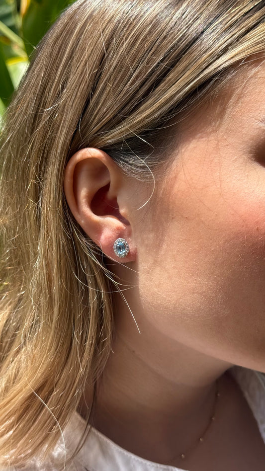 Aretes Giordana Aguamarina