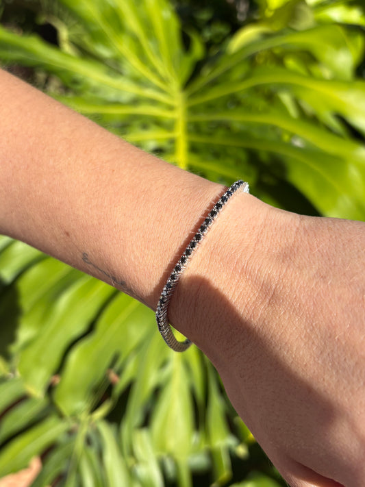 Pulsera Tennis Negra