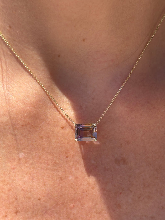 Collar Ametrino – joyería fina en oro de 14K | Emiliana
