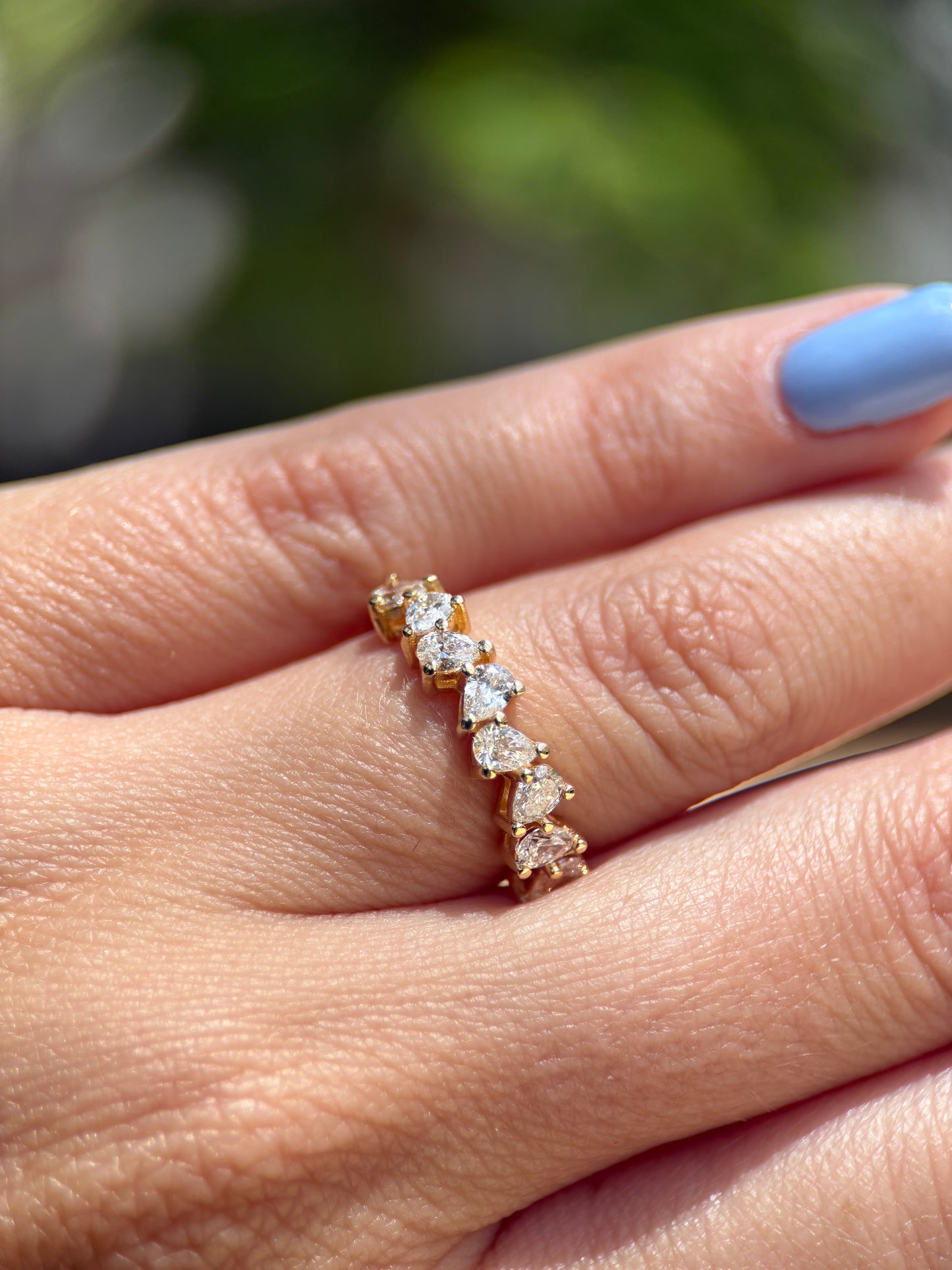 Churumbela Valentina de diamantes corte gota – joyería fina en oro de 14K | Emiliana