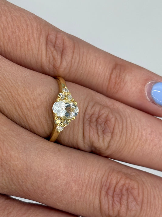Anillo Lorenza Aguamarina