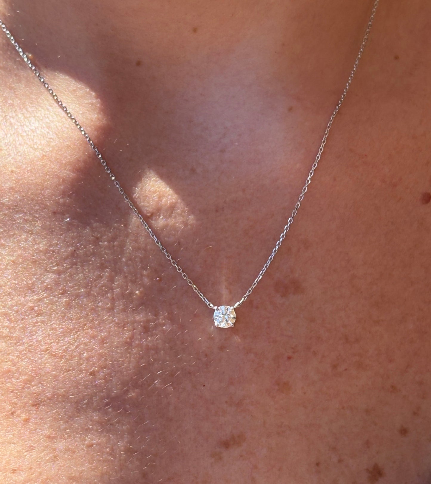 Collar Diamante .50 Cts