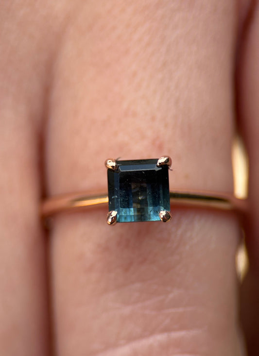 Anillo Turmalina Bicolor