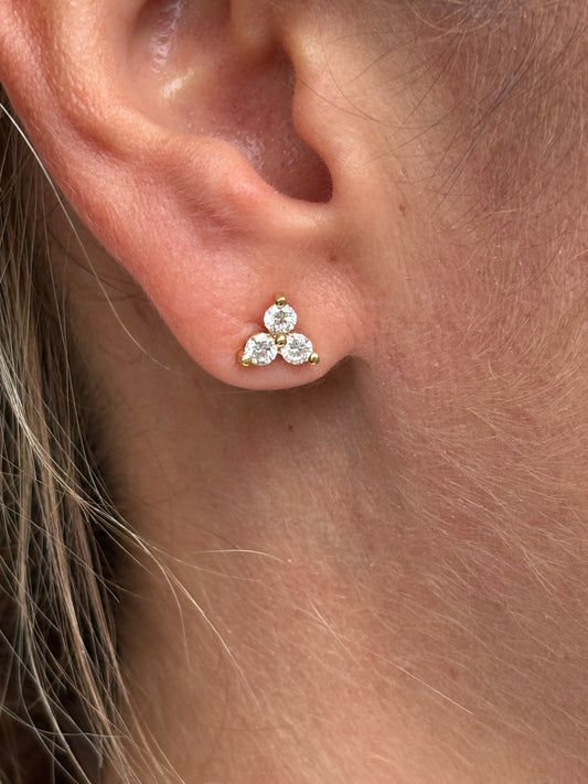 Aretes Trio .60 Cts