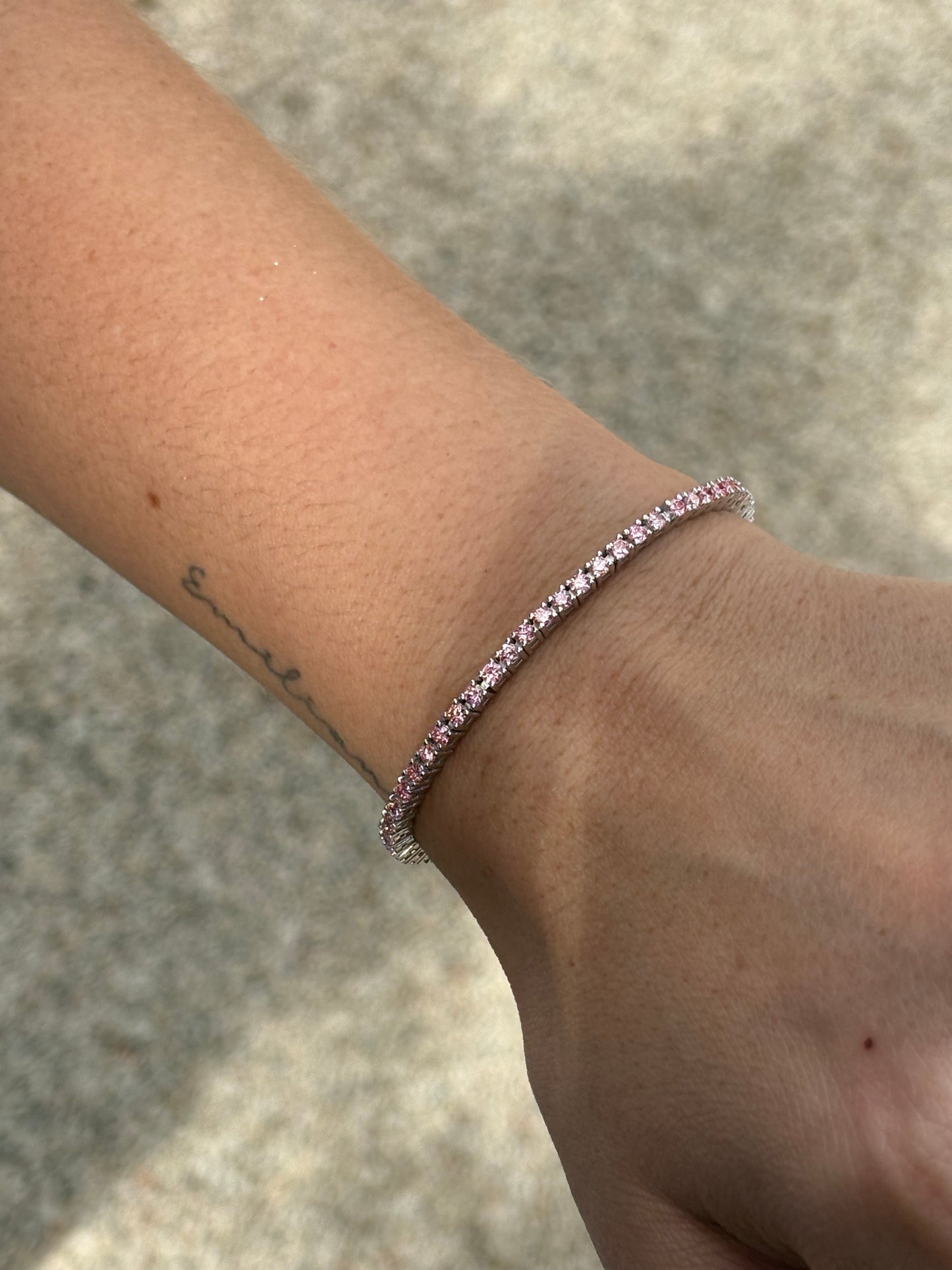 Pulsera Tennis Pink 3 CTs