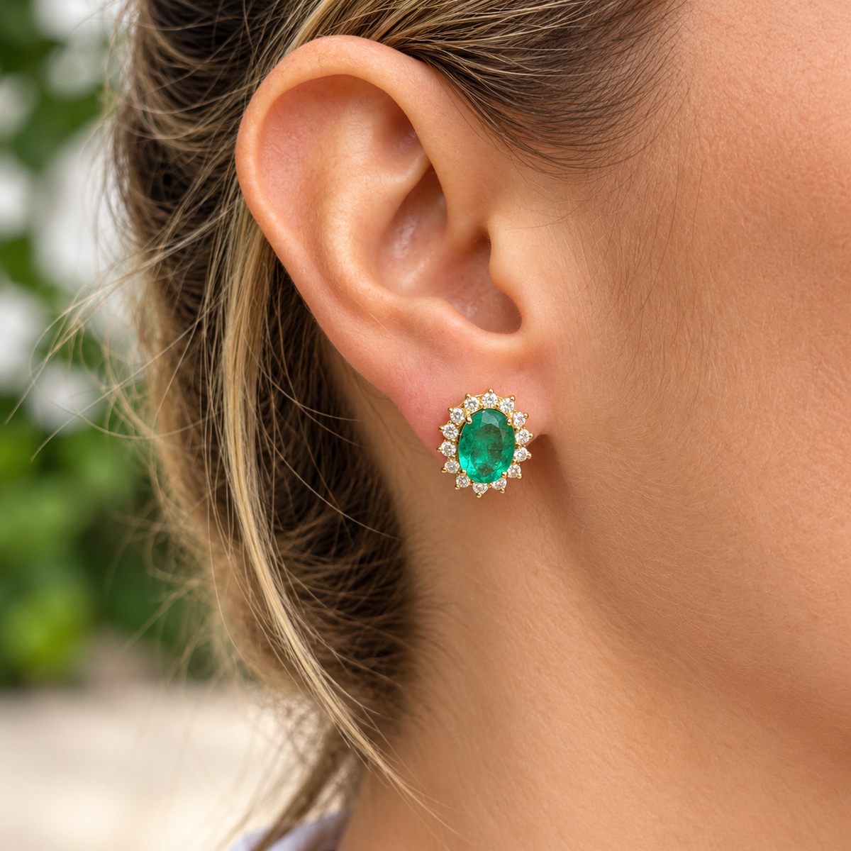 Aretes Diana Esmeralda