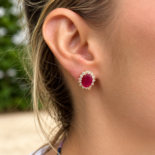 Aretes Diana Rubí 10x8