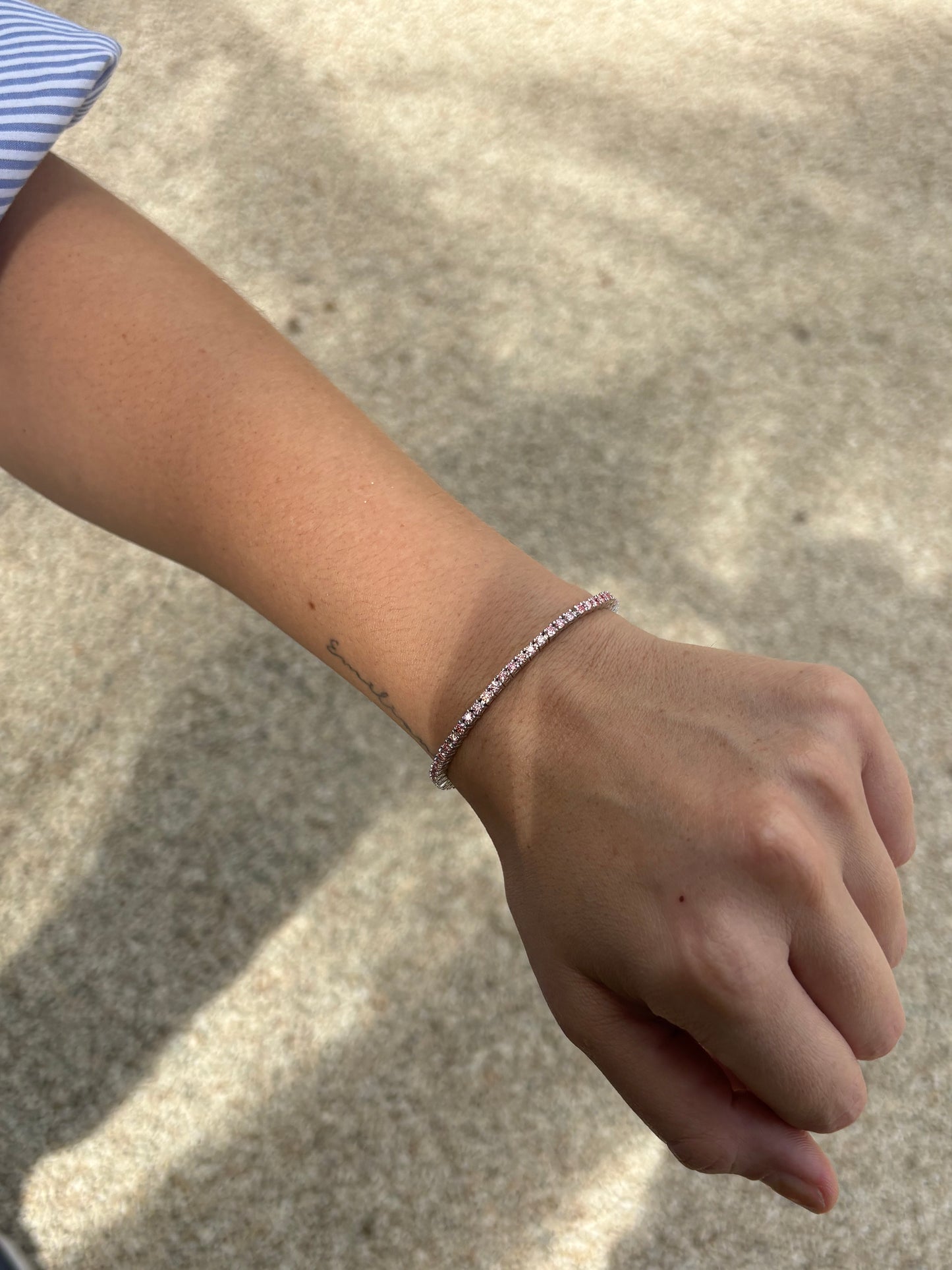 Pulsera Tennis Pink 3 CTs