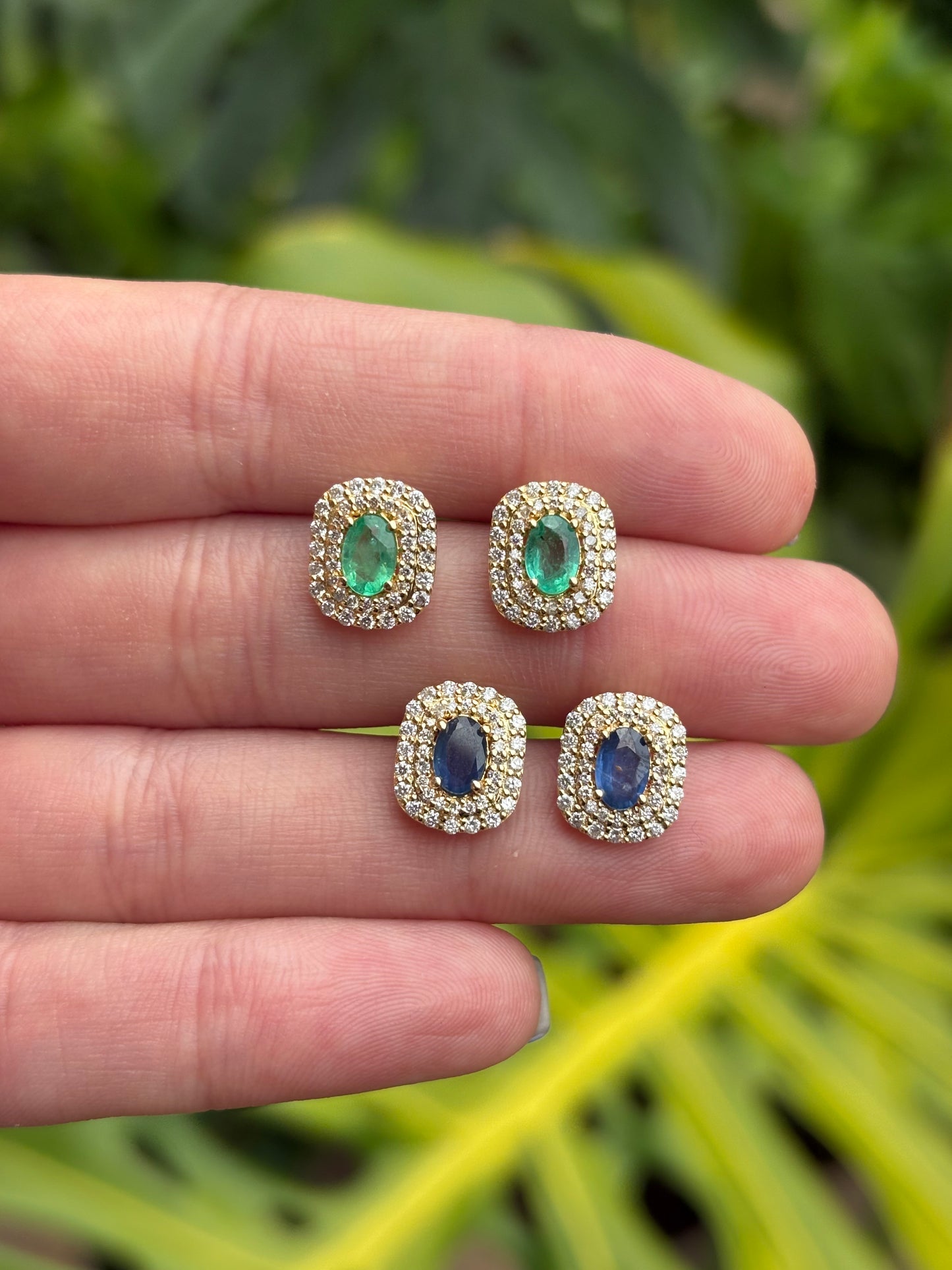Aretes Doble Halo
