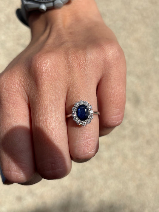 Anillo Diana Zafiro 8x6