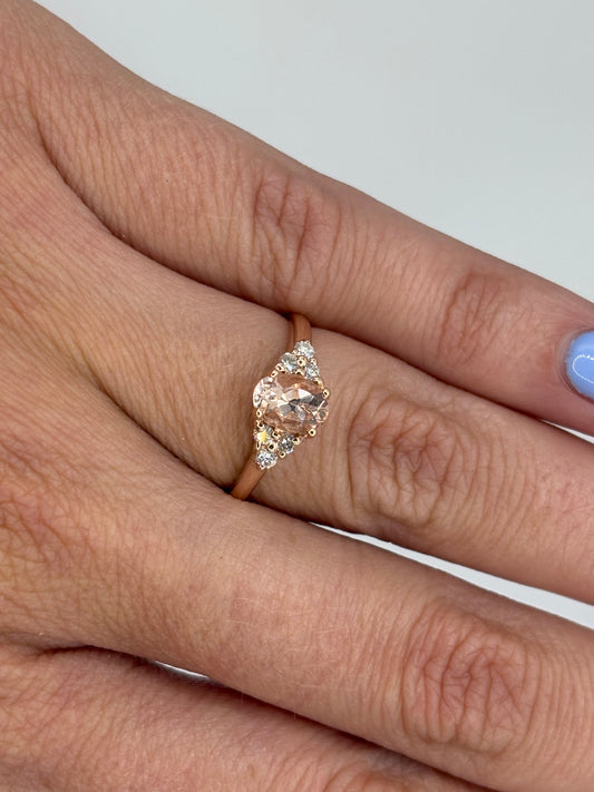 Anillo Lorenza Morganita