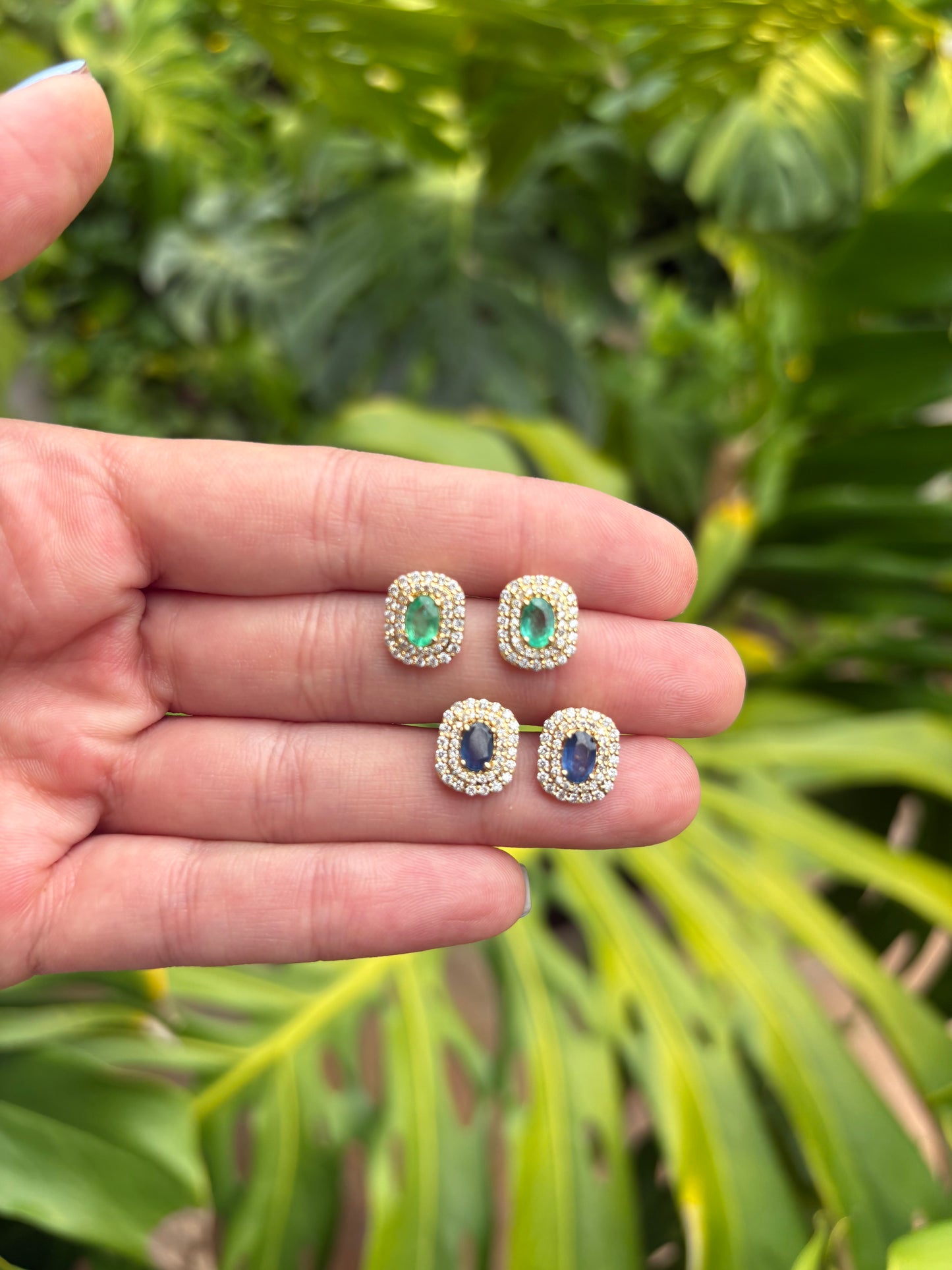 Aretes Doble Halo