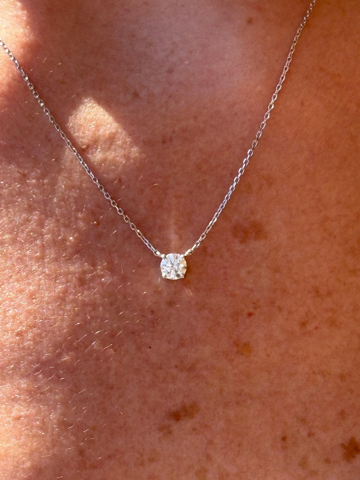 Collar Diamante .50 Cts