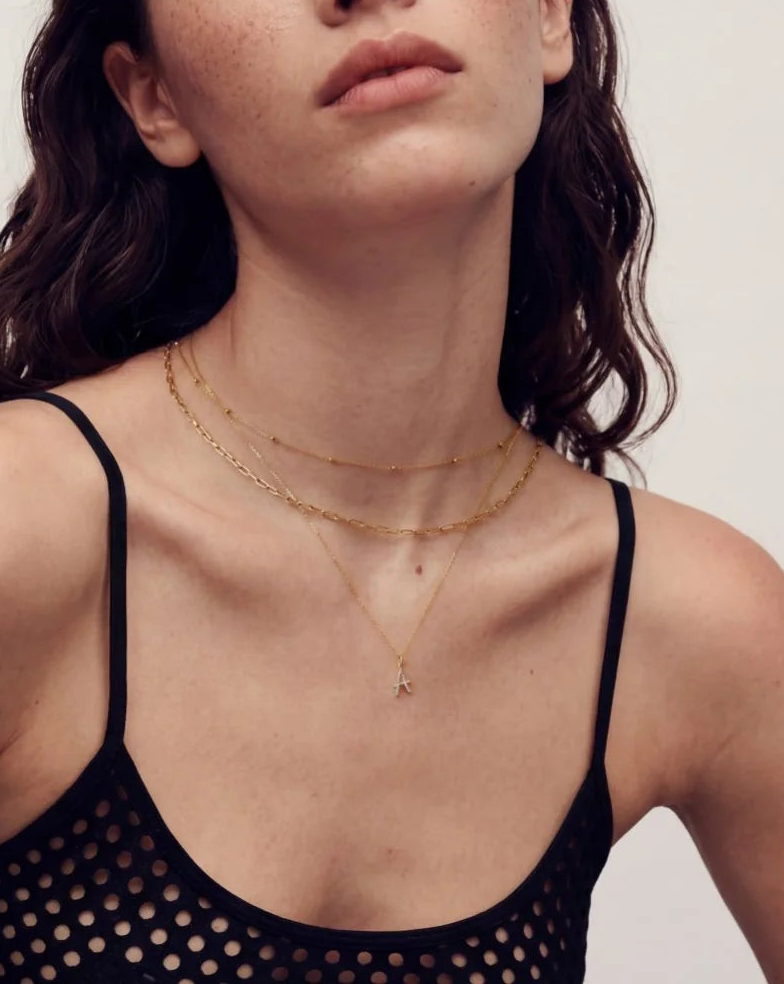 Collar Letra Pavé