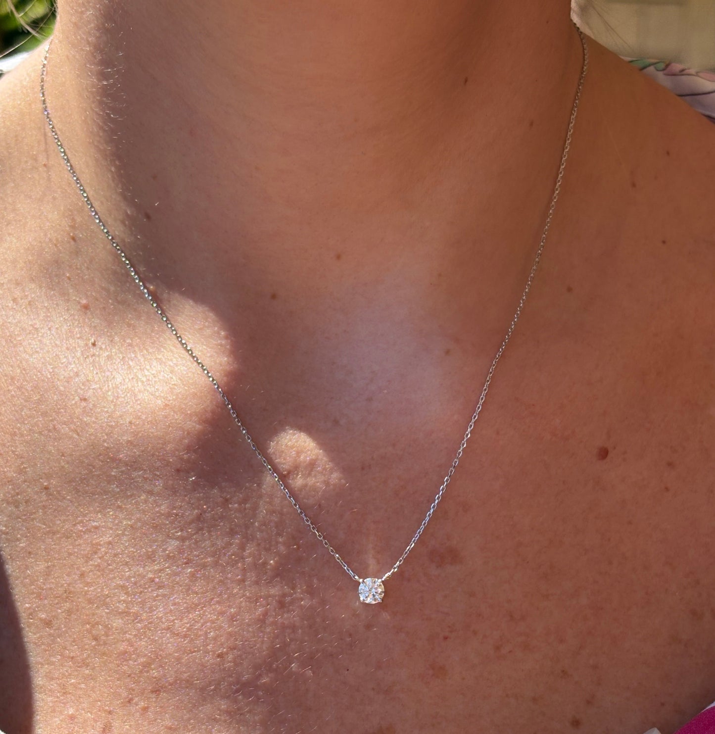 Collar Diamante .50 Cts