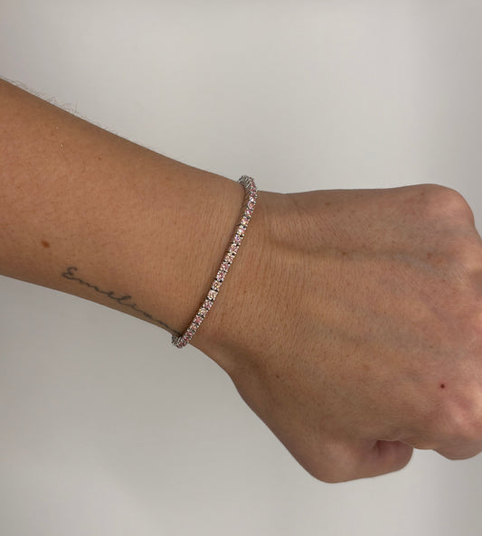 Pulsera Tennis Pink 3 CTs