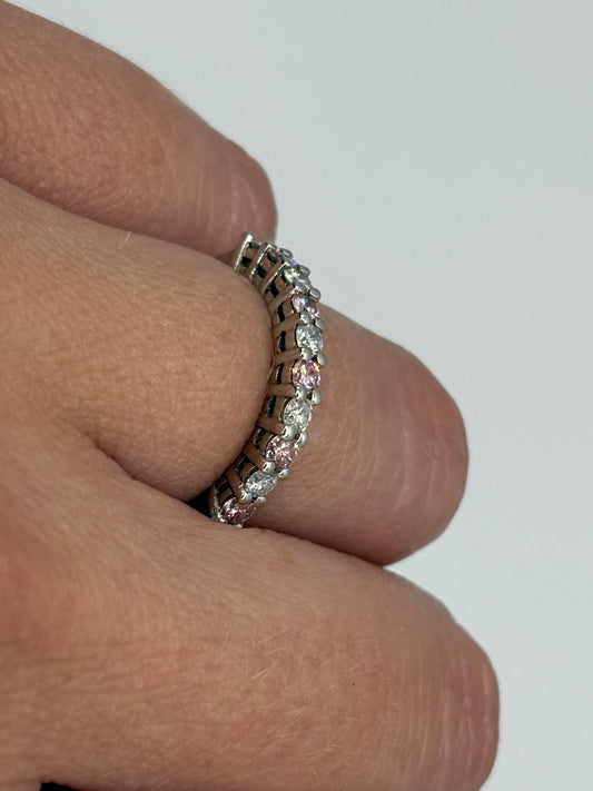 Churumbela Combinada Diamantes Rosas .50 cts
