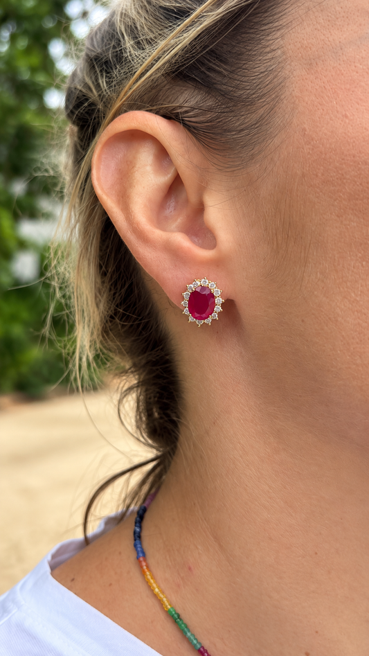 Aretes Diana Rubí 10x8