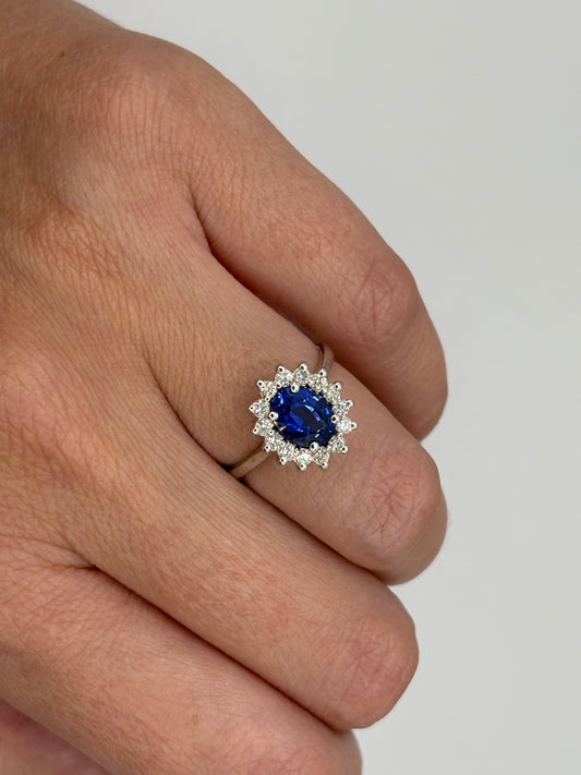 Anillo Diana Zafiro Mediano