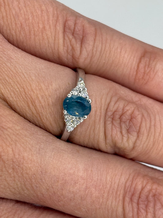 Anillo Lorenza Zafiro
