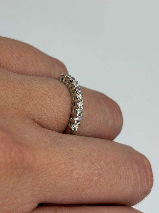 Churumbela Combinada Diamantes Rosas .30 cts