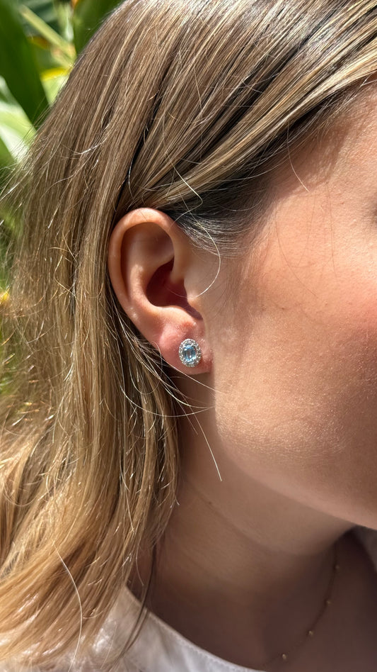 Aretes Giordana Aguamarina