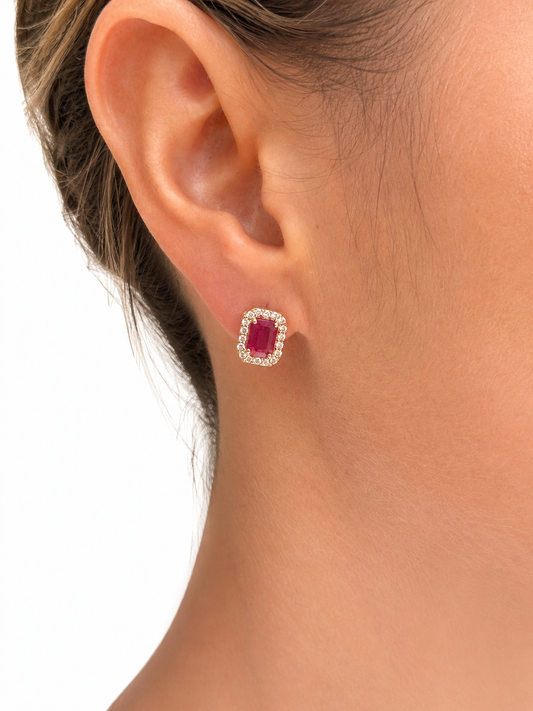 Aretes Giordana corte Esmeralda