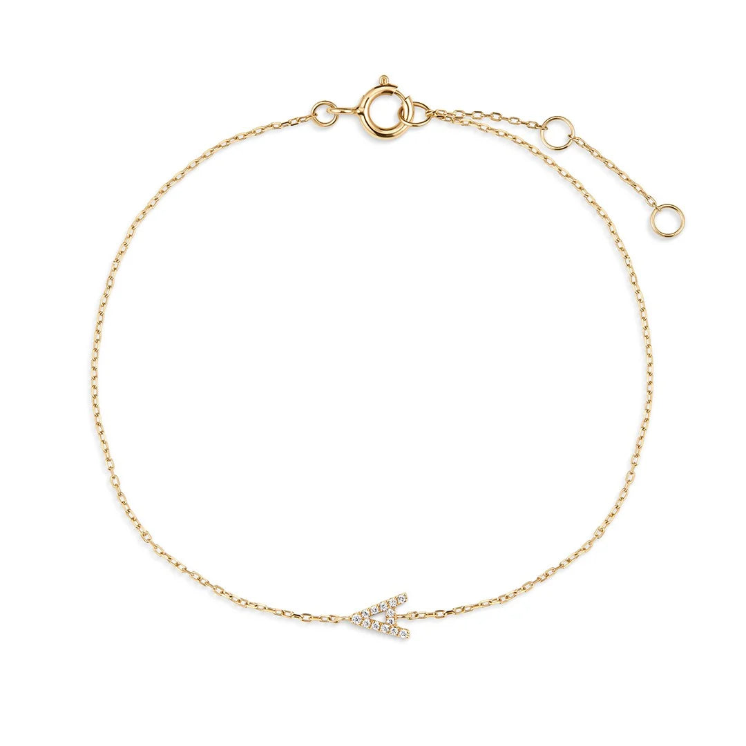 Pulsera Letra Pavé